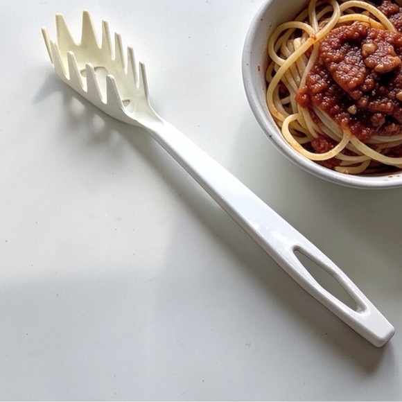 Tailor Made Other - Vintage Tailor Made #3 Spaghetti Pasta Fork White 11” Serving Utensil
